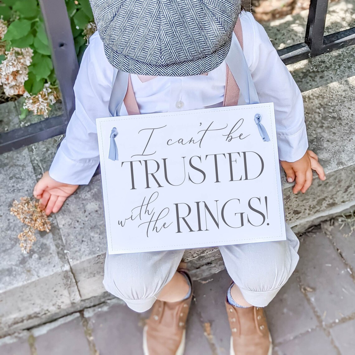 Funny Wedding Sign for Ring Bearer I Can't Be Trusted Etsy