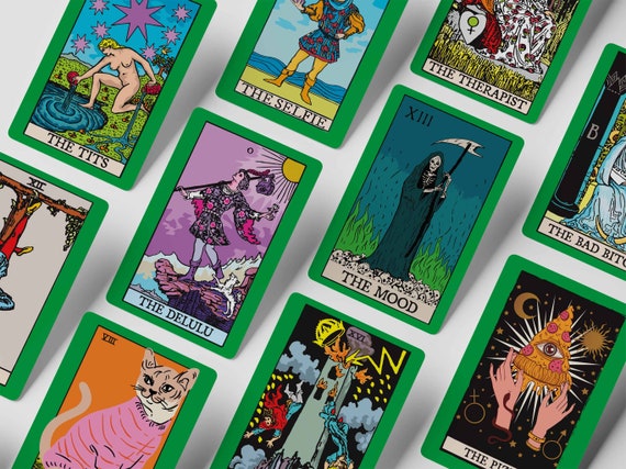 Cheeky Tarot-inspired Oracle Deck | Sassy and Quirky 16-card