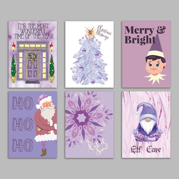 Christmas Card Album | Cover: Lavender Cotton | Available Personalized