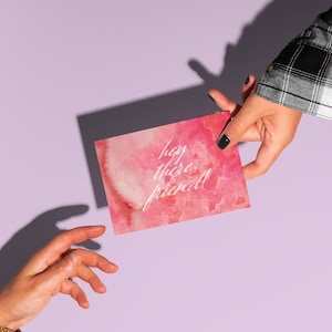 Lot de 24 cartes de voeux aquarelle roses avec des voeux amusants, des enveloppes incluses, de la papeterie artistique pour toutes les occasions