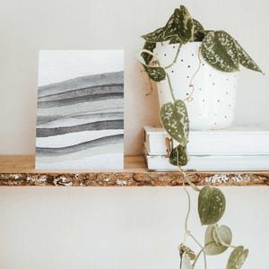 Cartões de felicitações minimalistas com listras em aquarela, pacote com 24, cartões de anotações modernos em branco, cartões de anotações elegantes, só porque estou pensando em você, anotações do dia a dia