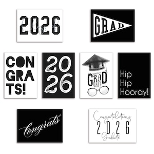 Class of 2026 Graduation Cards | Set of 24 Multi-Pack Congratulations Cards + Envelopes