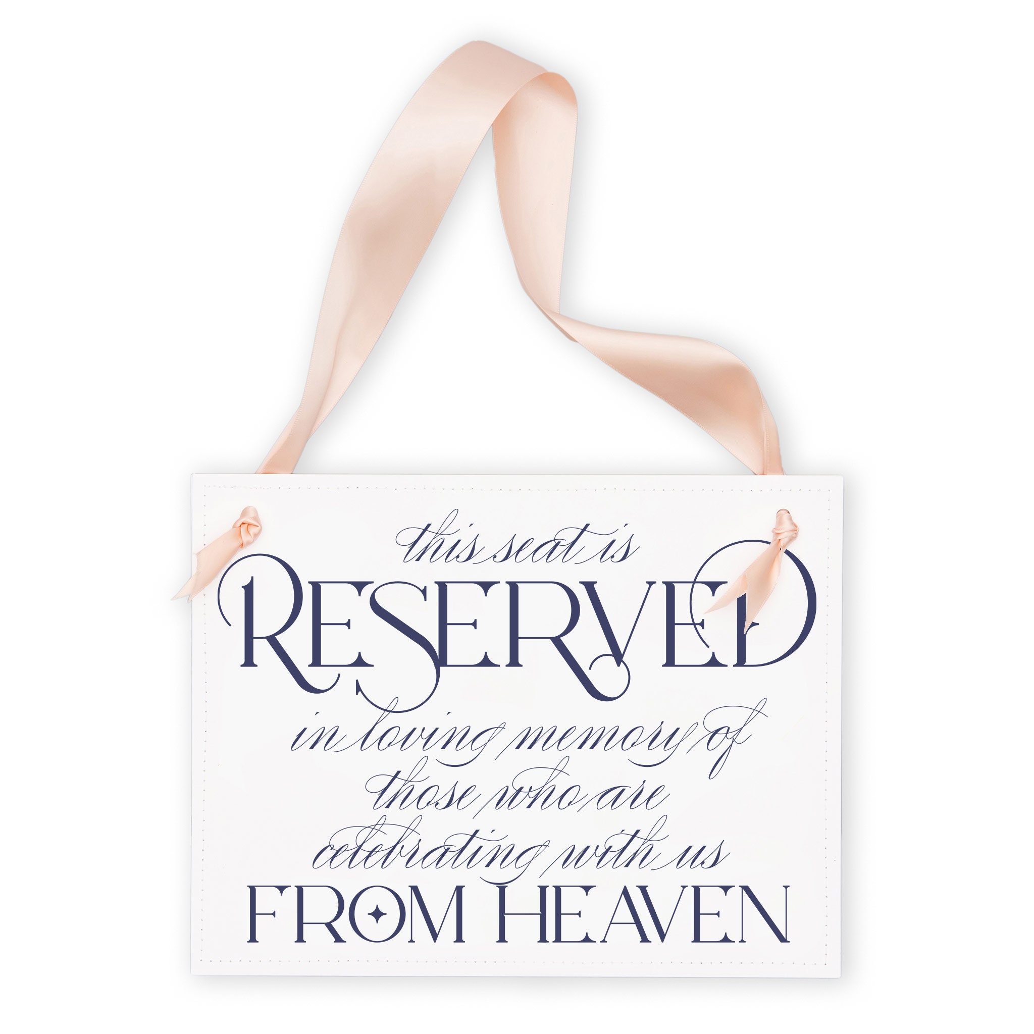 Reserved Seating For Departed This Seat Is Reserved In Loving Memory ...