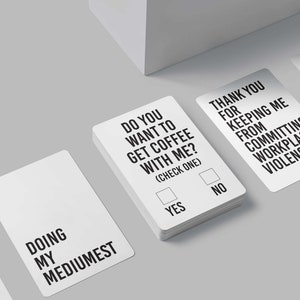 16 mantras amusants sur le lieu de travail, cartes de travail hilarantes, jeu de citations de bureau effrontées, meilleur cadeau pour un collègue, cartes amusantes pour le travail