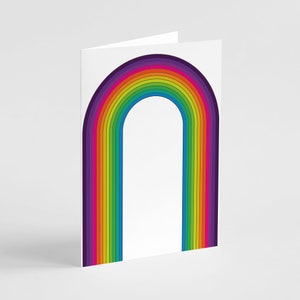 24-Pack Vibrant Rainbow Arch Greeting Cards, Bold Colorful Stationery Set image 9