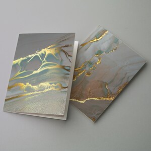 24 Marble Gold Greeting Cards Neutral All Occasion Watercolor Blank Stationery Notecards + Envelopes 6656
