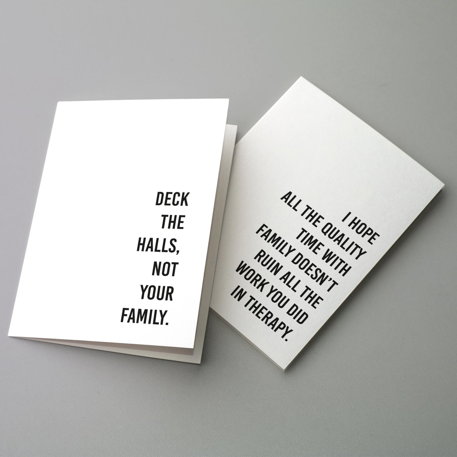 24 Sarcastic Christmas Cards in 12 Funny Modern Holiday - Etsy