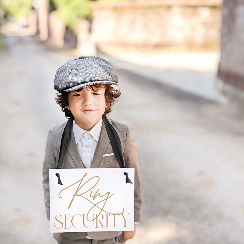 Ring Security Sign for Ring Bearer Funny Wedding Ceremony - Etsy