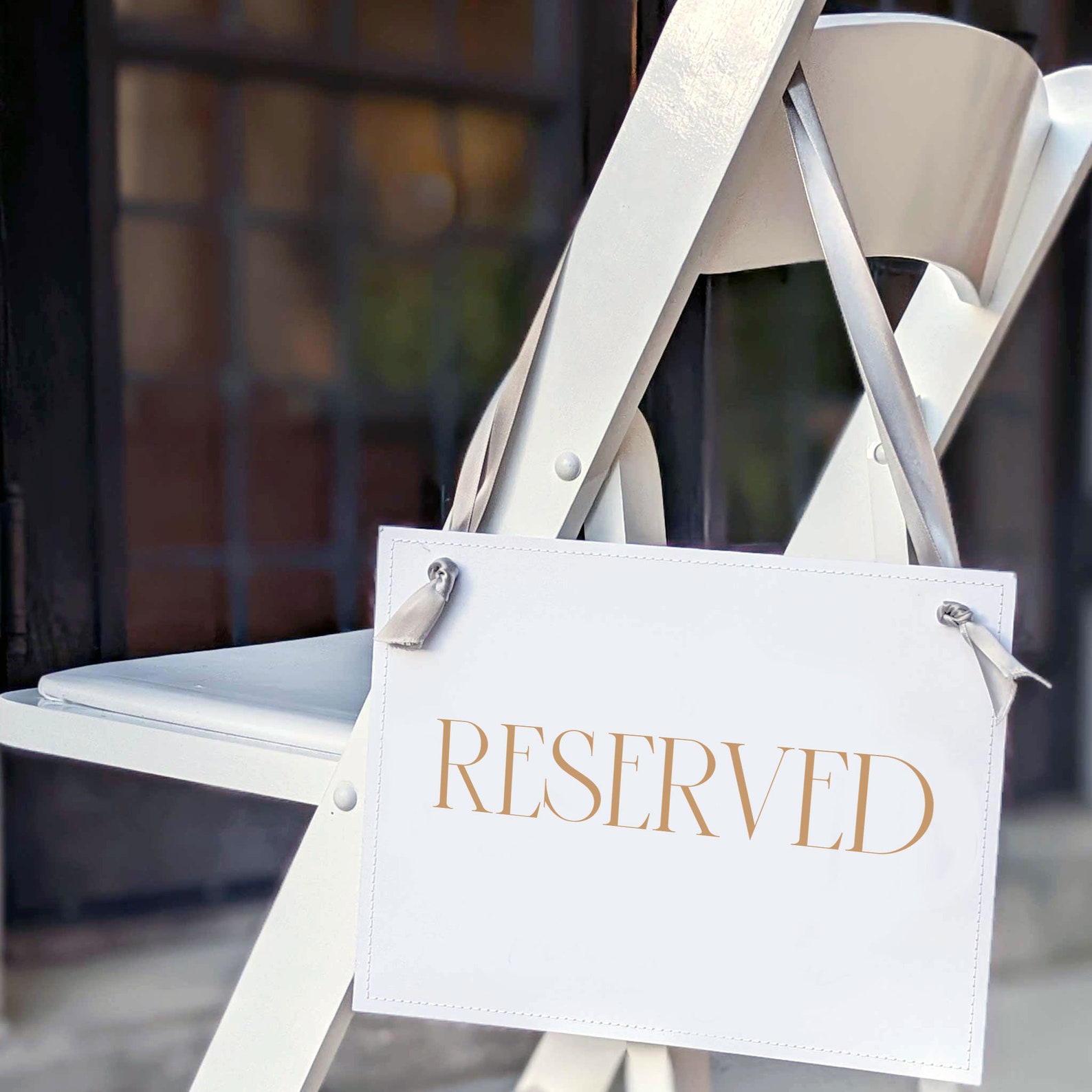Reserved Sign for Wedding | Seating Chair Signage for Events | Paper ...
