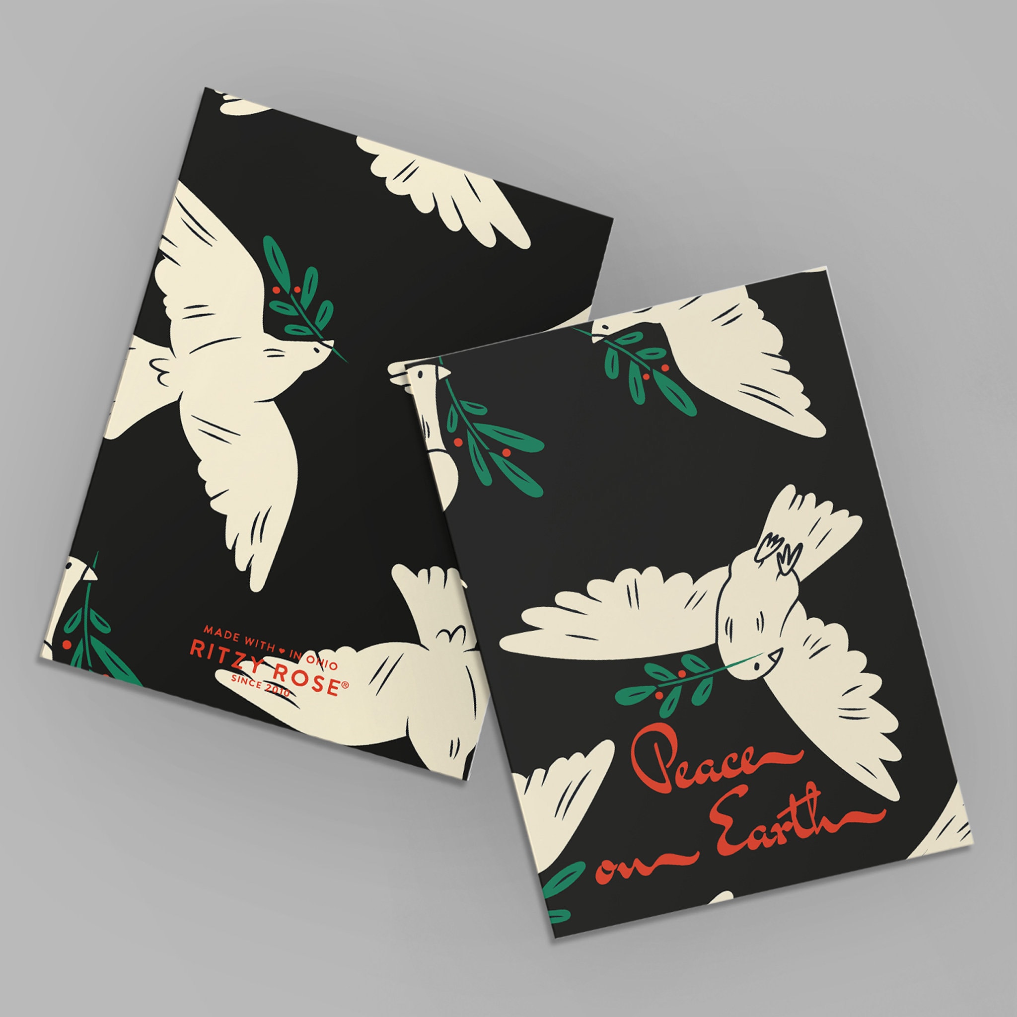 Kerstkaart rainbow dove - Kerstkaarten