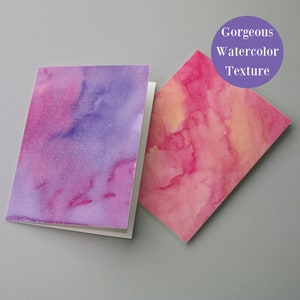 Zestaw kartek okolicznościowych Watercolor Spectrum - 24 sztuki z białymi kopertami, różnorodne artystyczne wzory
