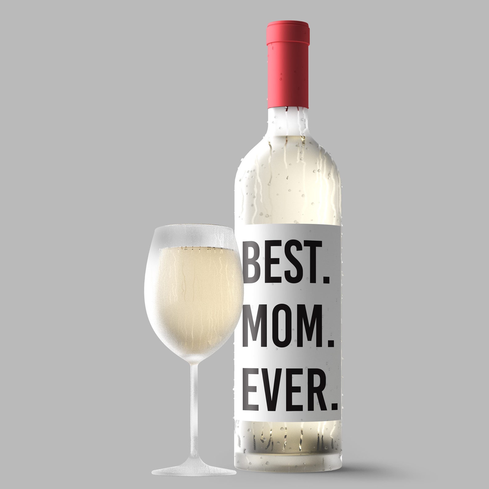 Happy Mother's Day Wine Label Card Envelope Sweet Etsy