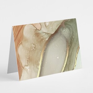 24 cartes marbrées neutres + enveloppes | Blush Bourgogne et Or Résumé 6622