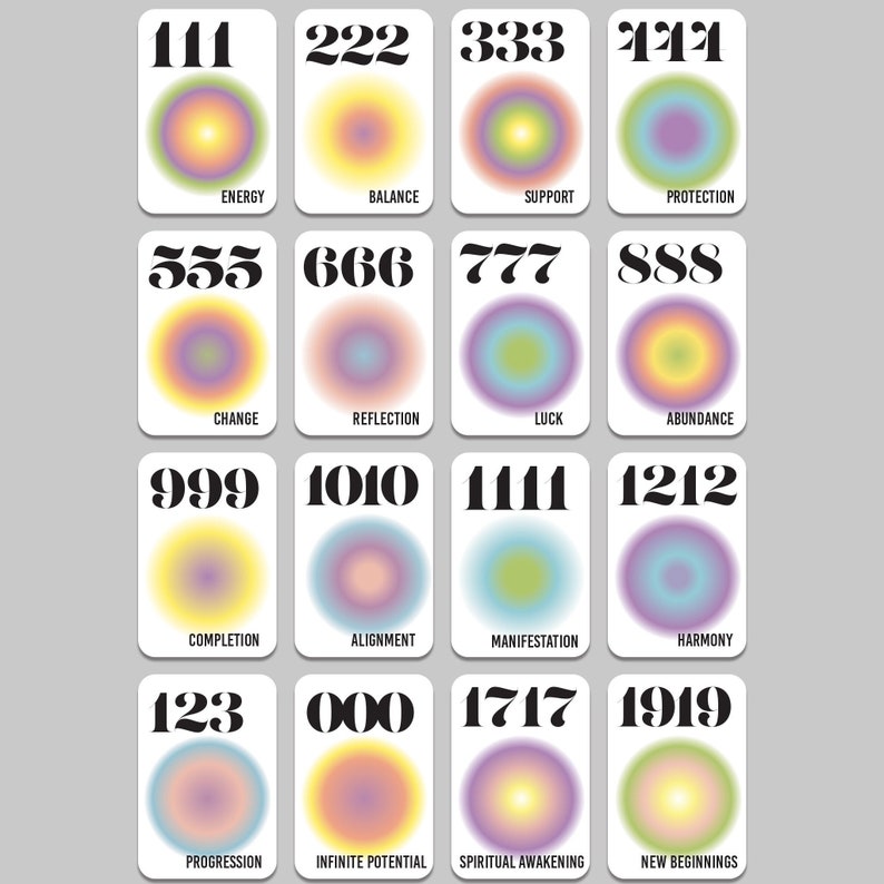 numerology manifestation cards