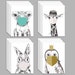 24 Face Mask Greeting Cards with Baby Animals Wearing Facemasks Social Distance Cards Pack Blank Inside Stationery with Envelopes 6198 