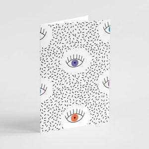 24-pack All-Seeing Eyes hedendaagse kunst wenskaarten set van Ritzy Rose