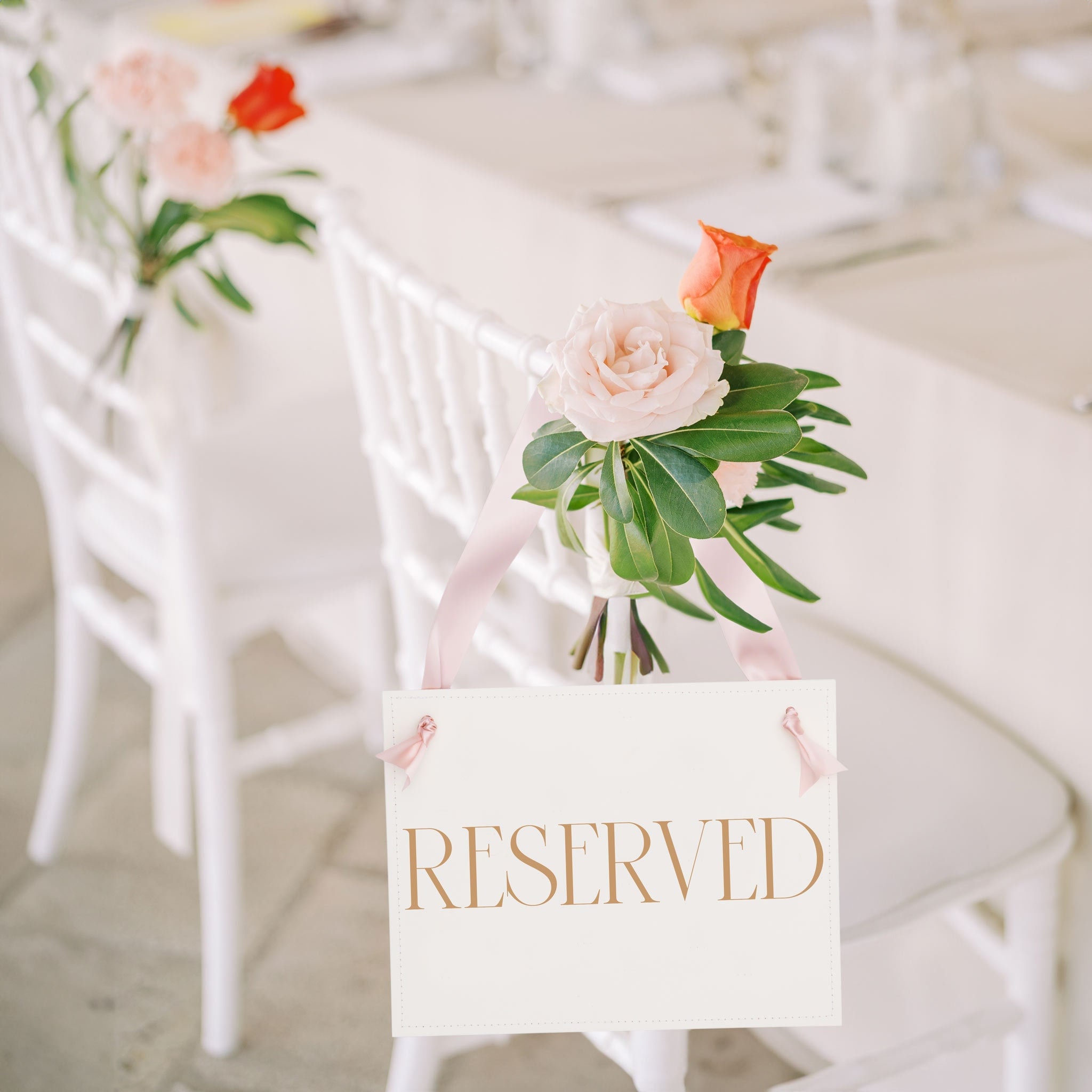 Vip Event Resevered Signage Reserved Sign for Wedding | Seating Chair Signage for Events | Paper ...