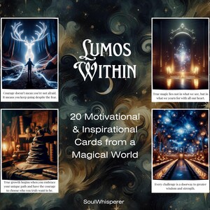 Lumos à l'intérieur | Cartes postales motivantes et inspirantes à imprimer | État d'esprit magique, courage, confiance en soi | Citations d'autonomisation | Téléchargement instantané