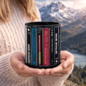 Depeche Mode Kassettenbecher (325 ml oder 440 ml) | Retro-Kassetten-Design der Musikband