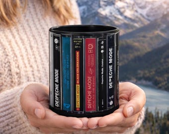 Depeche Mode Cassette Mug 11oz or 15oz | Music Band Retro Tape Design