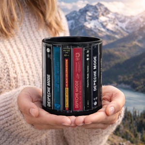 Depeche Mode Cassette Mug 11oz or 15oz | Music Band Retro Tape Design