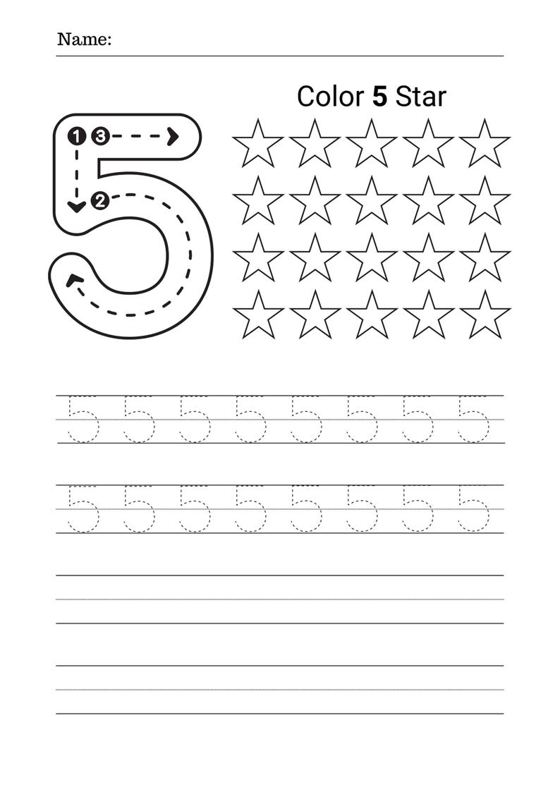 Printable Number Tracing Worksheets 1–10 | Counting & Writing Practice ...