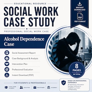 Fallstudie om alkoholberoende | Fallrapport om socialt arbete i PDF-format | Exempel på missbruksbedömning | Utbildningsresurs / Fallstudie 2