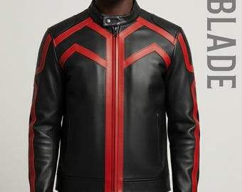 Chaqueta negra iluminada estilo Tron / Cosplay de ciencia ficción / Ropa de motociclista futurista con líneas brillantes / Ropa de calle para rave ciberpunk