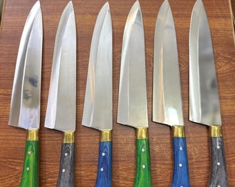 1 PIECE 10 Inch High Carbon Steel Butcher Knife | Razor Sharp Professional Meat Cutting Blade | Handmade Chef Knife for Heavy Duty Use