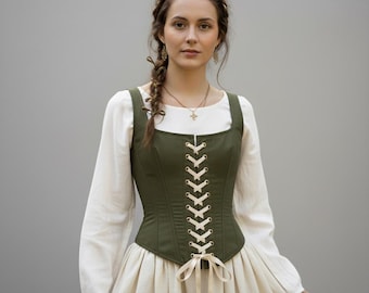 Handgefertigtes Vintage Korsett Top / Schnür Bustier / Bridgerton Regency Korsett / Gothic Ren Faire Korsett / Upcycled Cottagecore Top