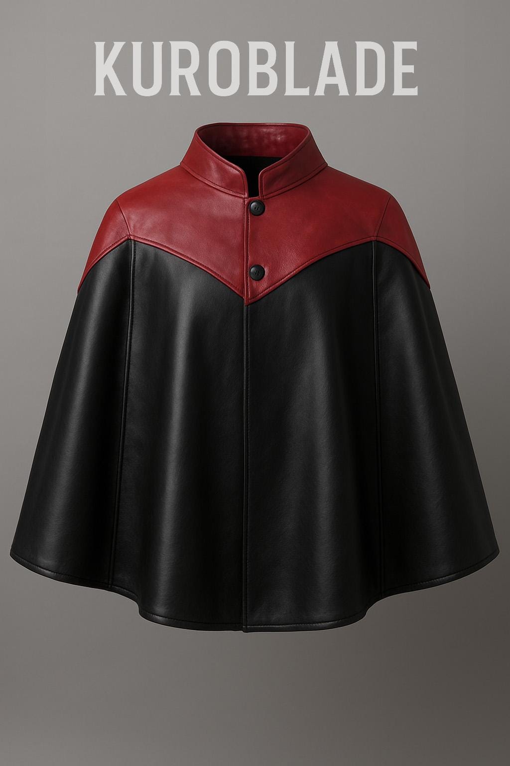 Hornet Cosplay Cape | Two-tone Red & Black Leather Jacket | Hollow Knight  Costume | High Collar Gothic Cloak | Custom Made Fantasy Outfit - Etsy