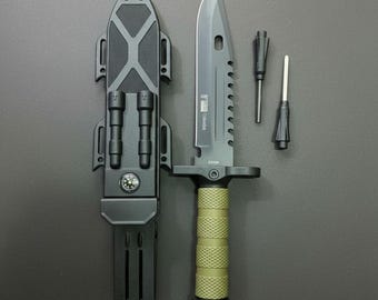 Hochleistungs-Utensiloklinge mit Multi-Tool-Scheide | Grundlegende Camping, Angeln, & Wildtier-Ausrüstung | Geschenk für Ihn