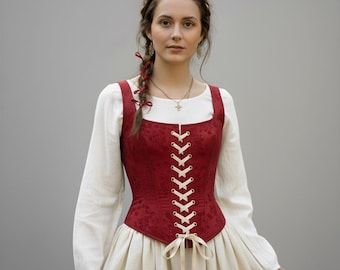Handgefertigtes Vintage Korsett Top / Schnür Bustier / Bridgerton Regency Korsett / Gothic Ren Faire Korsett / Upcycled Cottagecore Top
