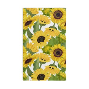 Essuie-mains vintage tournesol
