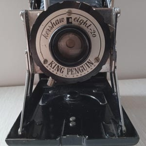 Kershaw King Penguin Eight-20 Folding Camera Made in England 6X9 TESTED