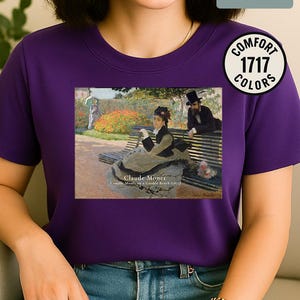 Chemise couleurs confort Monet, claude monet, sweat à capuche claude monet chemise claude monet, couleurs confort chemise claude monet cadeau chemise impressionnisme