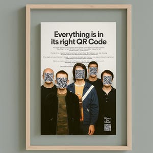 Inspired Radiohead poster music gift for him radiohead merch rock music poster birthday gift best friend gift for her diy thom yorke poster
