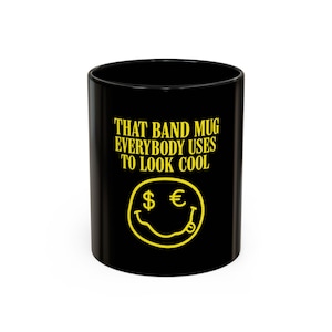 Inspired Nirvana mug cap music gift for him nirvana merch birthday gift nirvana coffee funny mug nirvana sticker socks nirvana gift for her