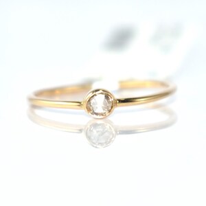 Minimalist Diamond Gold Ring, Boho Ring, Handmade Ring, Promise Ring, Birthday Gift,  Statement Ring, Dainty Ring