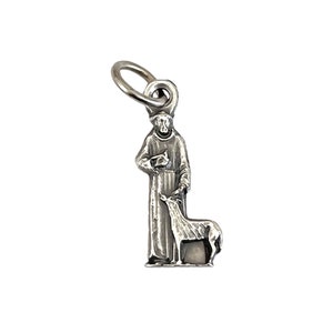 St Francis Charms Patron Saint Animals Catholic Jewelry Medal 3/4&quot;