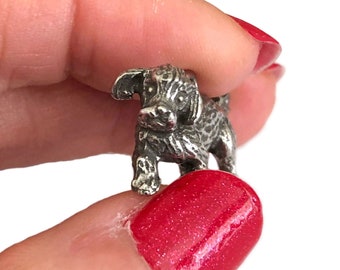 Bichon Frise Dog Pendant Charm Jewelry Supply 28x16mm
