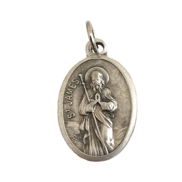 St James the Greater Medals Catholic Saint Pendant Pharmacist Gifts 1"