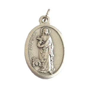 St Agatha Medals Catholic Patron Saint Nurses & Breast Cancer