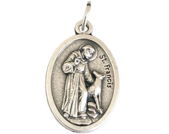 St Francis Medals Catholic Patron Saint of Animals Pet Tag