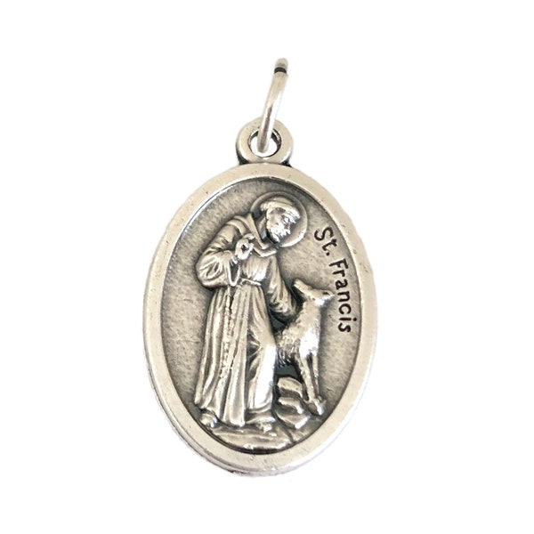 St Francis Medals Catholic Patron Saint of Animals Pet Tag