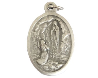 Our Lady of Lourdes Catholic Medal OL Mother Mary Blessed Virgin ...