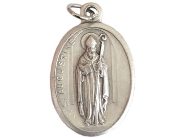 St Augustine of Hippo Medals Catholic Patron Saint of Printers, Brewers, Theologians