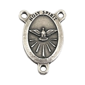 Holy Spirit Dove Centerpiece Connector Rosary Making Parts 1-1/16&quot;