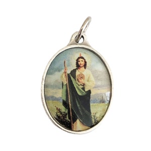 St Jude Color Pendant Medals Patron Saint of Lost Causes 1&quot;