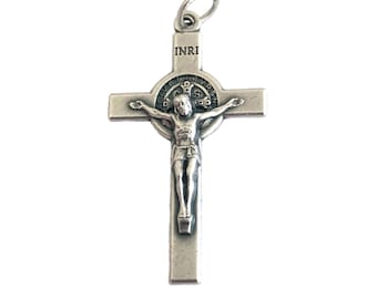 St Benedict Crucifix Cross Pendant Catholic Rosary & Jewelry Supplies